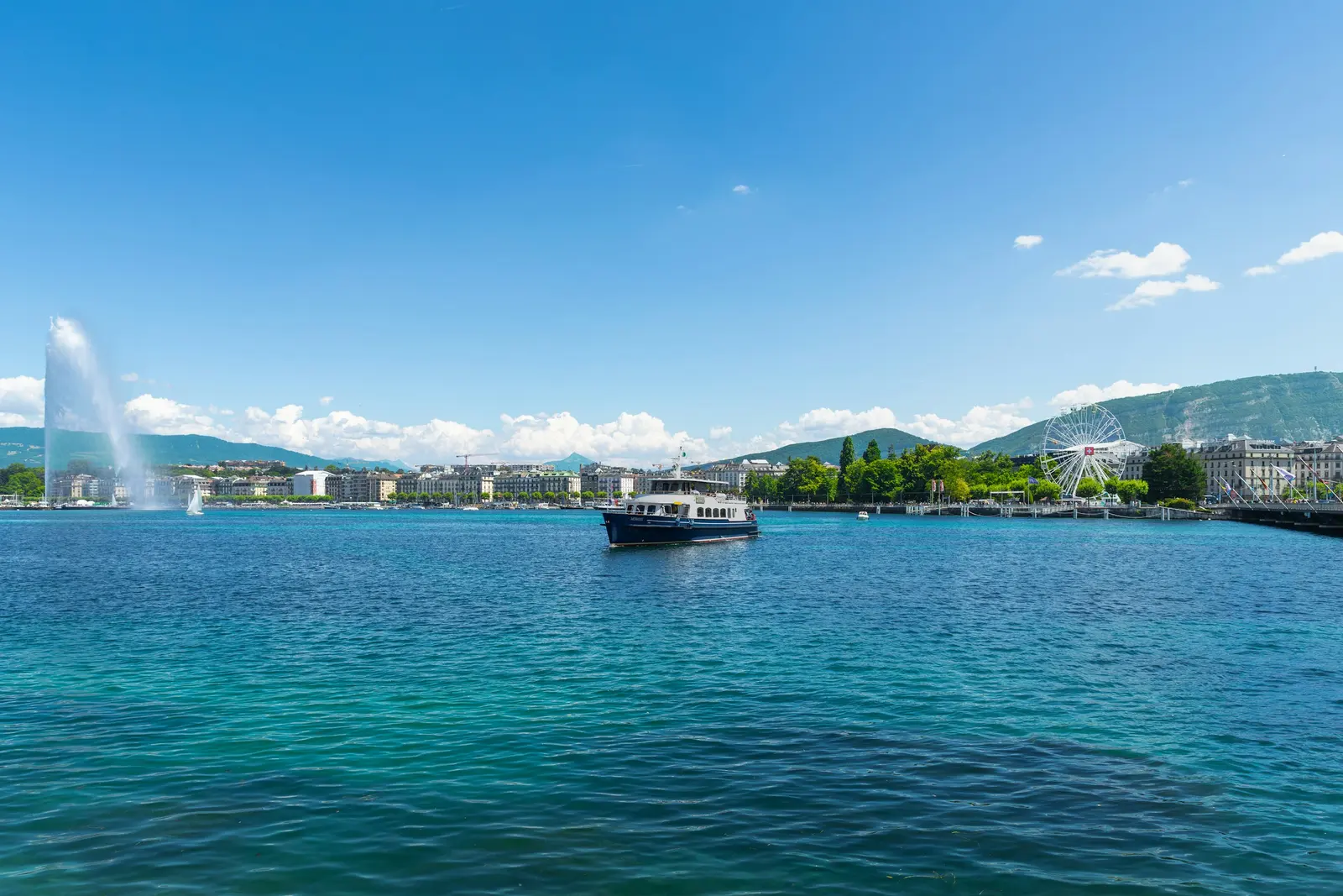 La rade de Genève et le Jet d'eau